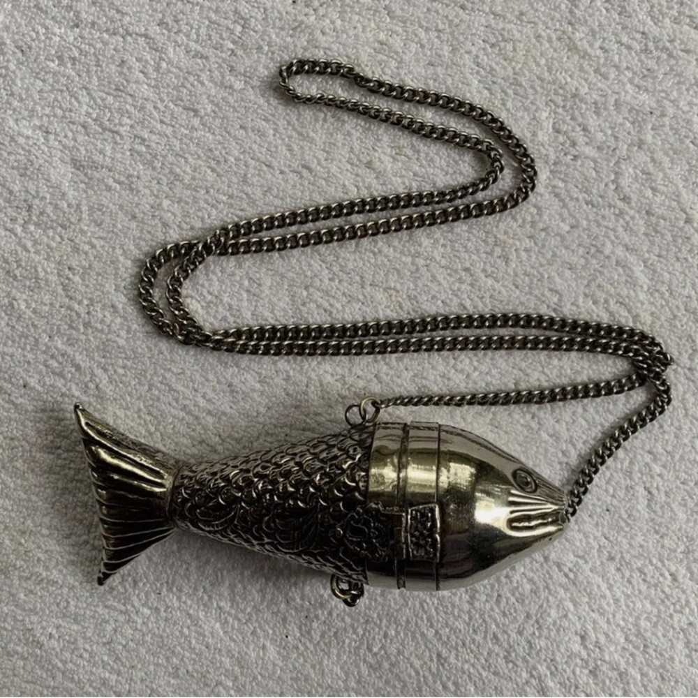 American Vintage Silver Decor Bag